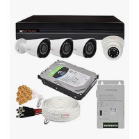 CP PLUS 2.4 Megapixel, H.265+, 4 Camera Combo Kit with 4Ch DVR, 1 Dome 3 Bullet Cameras, 1TB HDD, Power Supply, 90Mtr Cable, Audio Mic and Connectors Wired Full HD CCTV Security Camera Set CP PLUS 2.4 Megapixel, H.265+, 4 Camera Combo Kit with 4Ch DVR, 1 Dome 3 Bullet Cameras, 1TB HDD, Power Supply, 90Mtr Cable, Audio Mic and Connectors Wired Full HD CCTV Security Camera Set