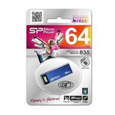 Silicon Power Touch 835 64GB Pen Drive (Blue)