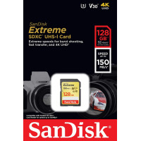 Memory Card 128GB SDXC UHS-I Sandisk Extreme