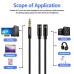 Kinsound Headphone Splitter, 3.5mm Audio Stereo Y Splitter Cable Male to Female Dual Headphone Jack Adapter 