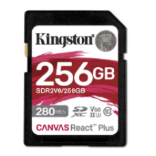 Kingston Canvas React Plus V60 256GB SD Memory Card